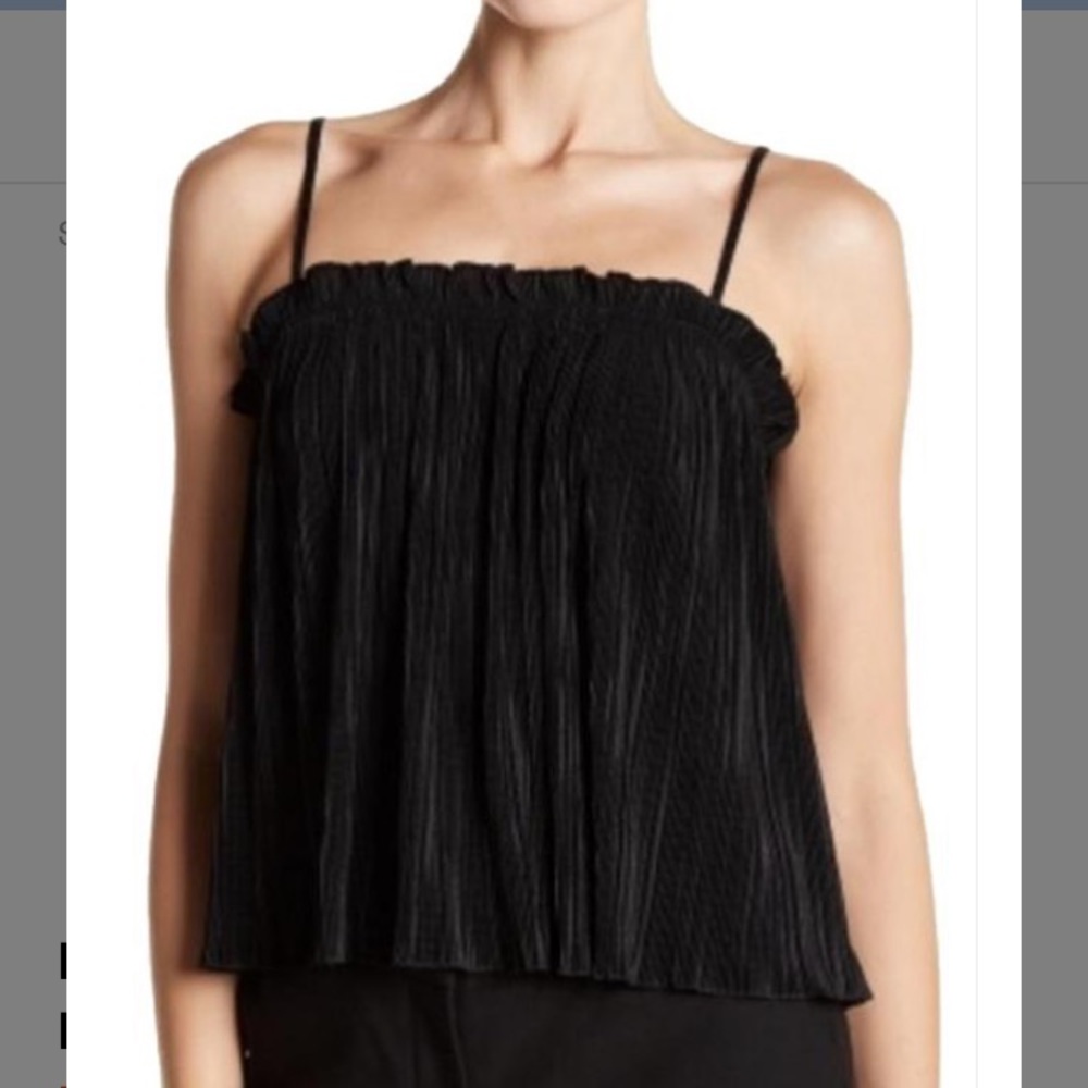 Madewell Pleated Ruffle Top